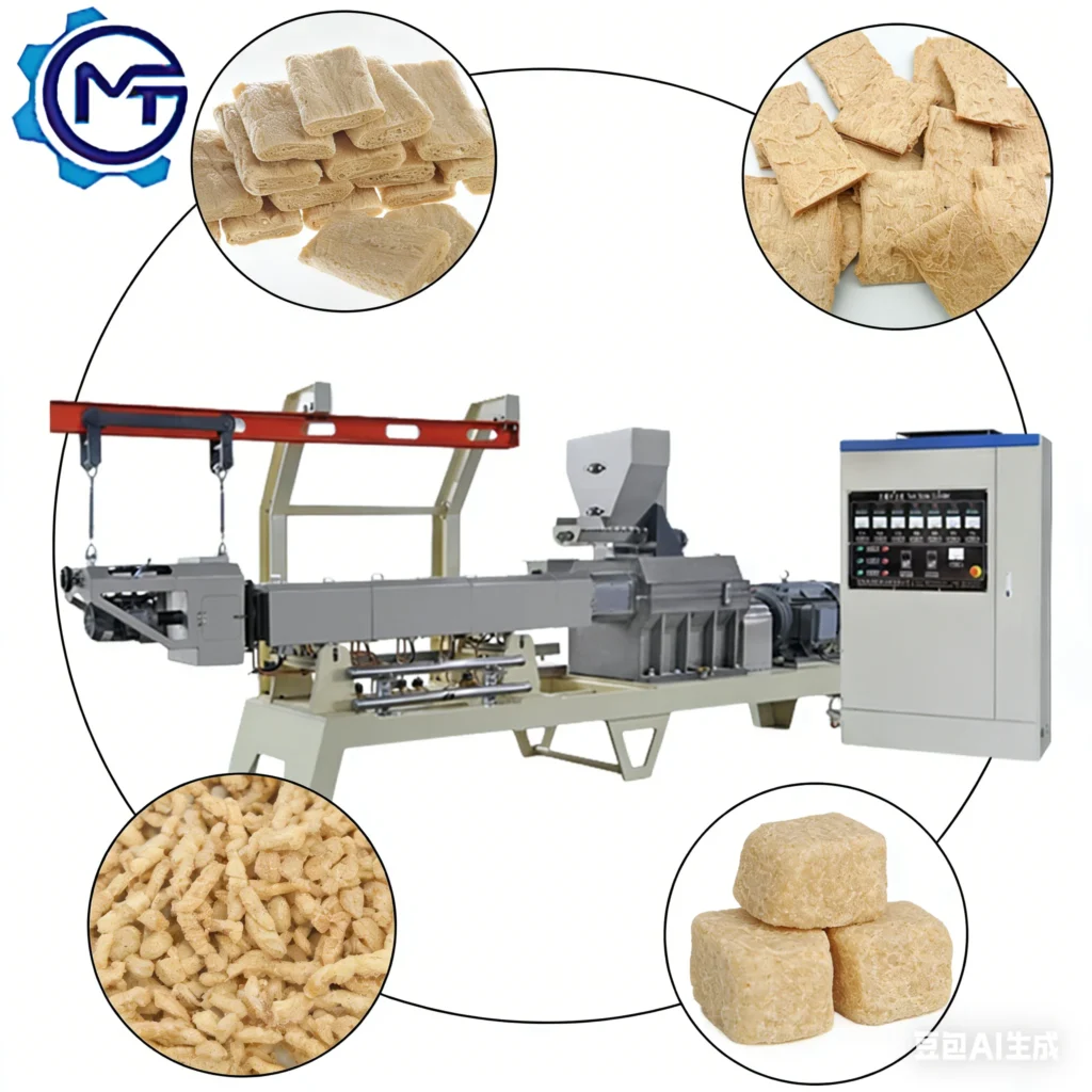 Automatic Vegetarian Meat Production Line with Twin Screw Extruder