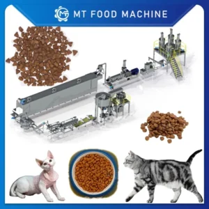 MT100 Brand 1.5-2.0t/h PLC Controlled Multi-Species Cat Food Processing Line