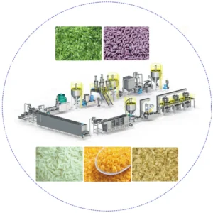 Industrial Automatic Artificial Rice Couscous Extruder Processing Production Line Making Machine