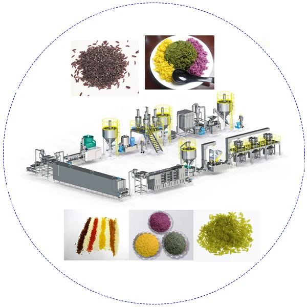 Factory Supply Production Line Artificial Rice Extruder Making Machines Fortified Rice Kernel Machine