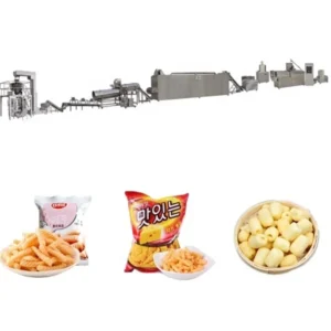 Corn Puffs Maize Puff Chip Snack Snacks Food Manufacturing Equipment Line Machinery Maker Machine Extruder