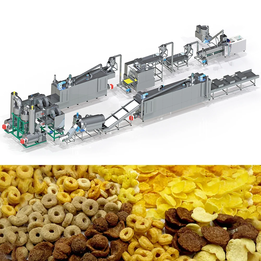 Automatic Instant Breakfast Cereals Snack Food Making Machine