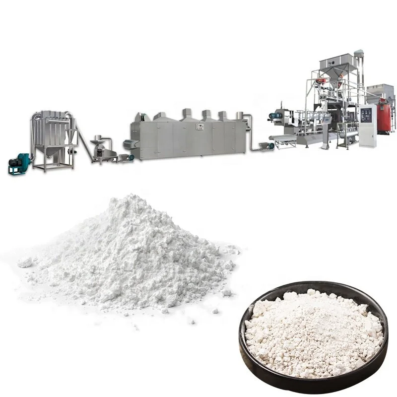 Corn Cassava Modified Starch Powder Production Line Electric-powered Motor Automatic 400kg/h Processing Equipment New Condition