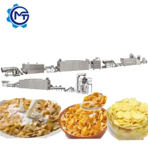 Automatic 500kg/h Corn Flakes Making Machine New Condition High Productivity Sweet Breakfast Cereal Processing Line From Factory