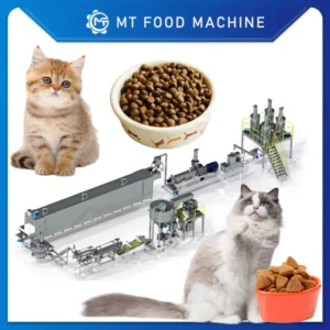 MT135 Brand 2.5-3.0t/h PLC Controlled Multi-Species Cat Food Processing Line