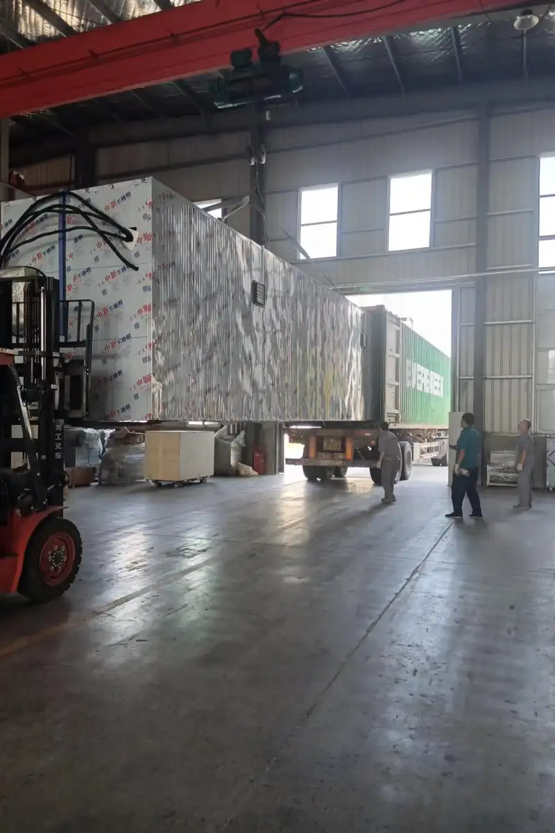 Machinery ready for shipping