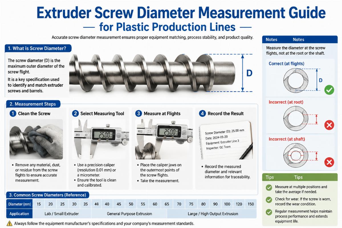 How to Match Extruder Screw Diameter to Output for China Sourcing