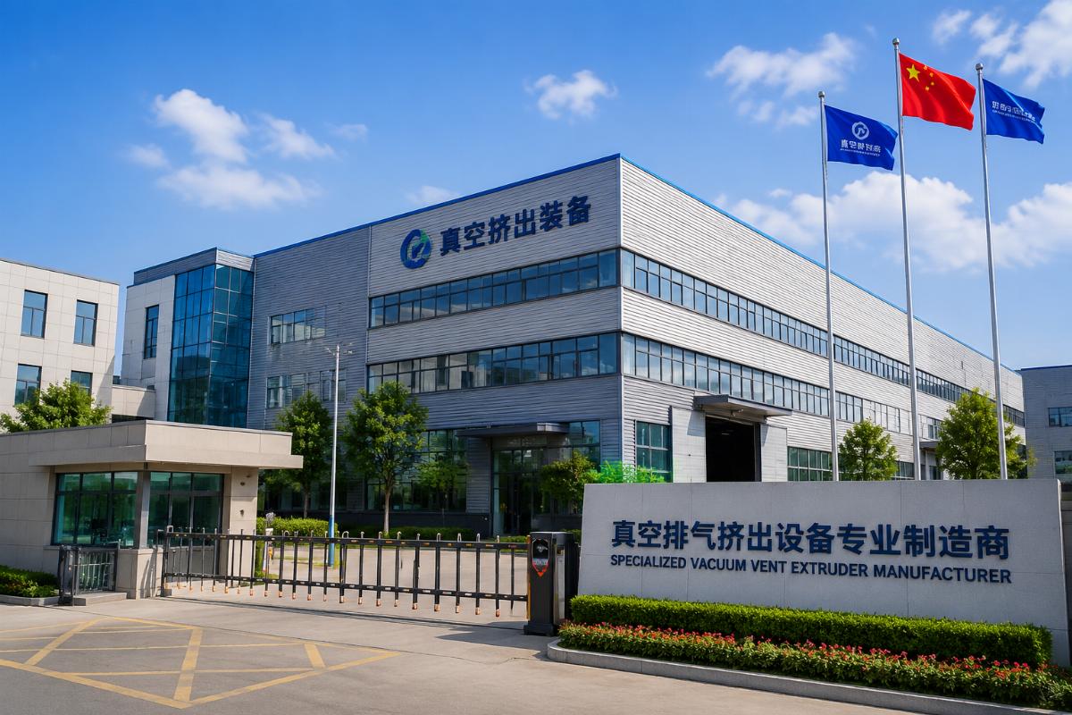 Headquarters production facility of specialized Chinese vacuum vent extruder manufacturer